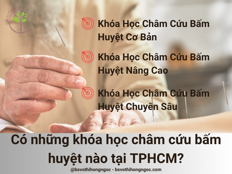 Có những khóa học châm cứu bấm huyệt nào tại TPHCM?