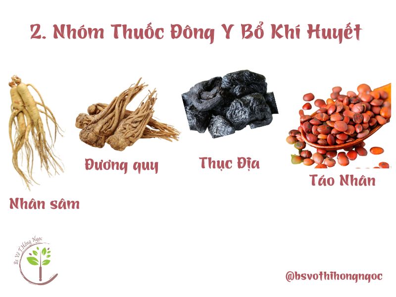 Nhóm thuốc bổ khí huyết