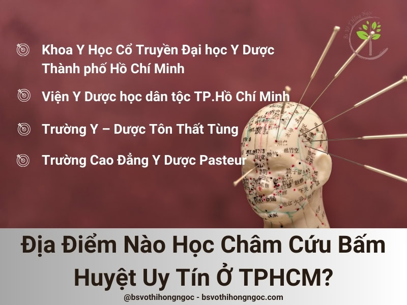 Địa Điểm Nào Học Châm Cứu Bấm Huyệt Uy Tín Ở TPHCM?